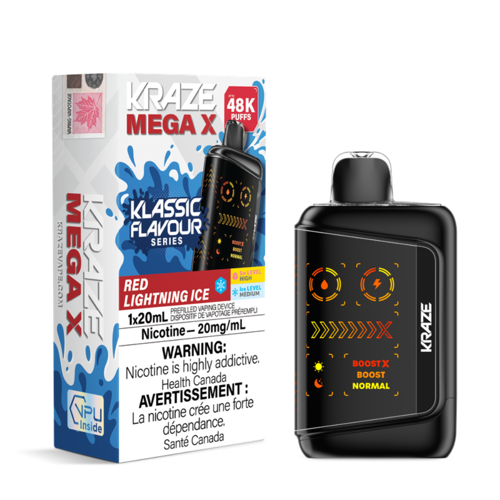 Kraze Mega X 48K Klassic Flavours Series Disposable Vape - 20mL - 20mg disposable vape