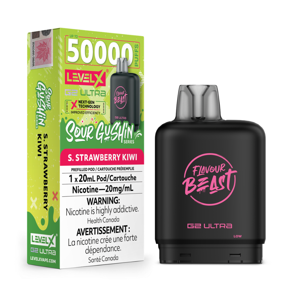 Flavour Beast Level X G2 Ultra Sour Gushin Vape Pod - 50K - 20mL - view 2
