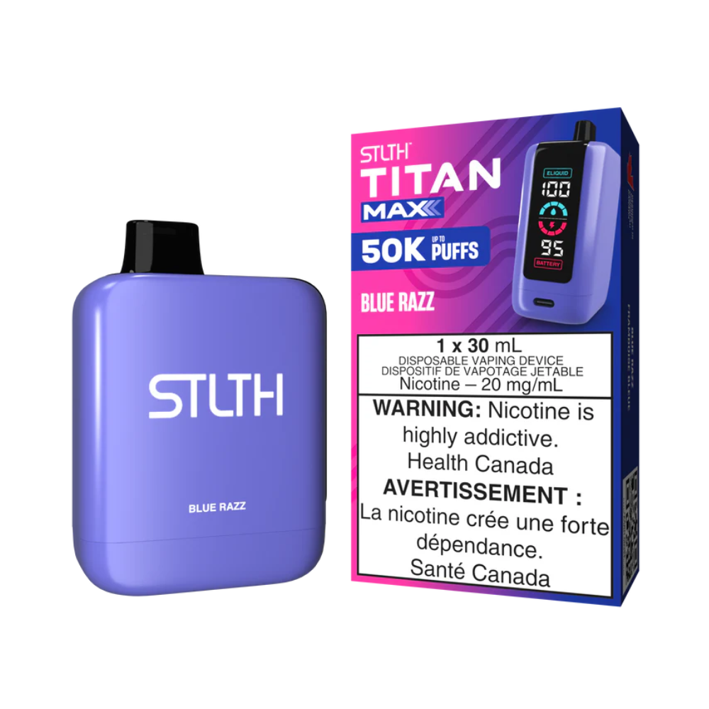 STLTH  Titan Max Disposable Vape - Blue Razz | STLTH | Same-day GTA vape delivery