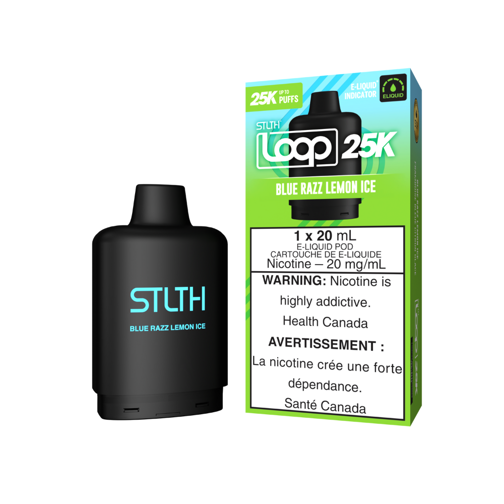 STLTH 25k Loop Pre-filled Vape Pod - Blue Razz Lemon Ice | STLTH | Same-day GTA vape delivery