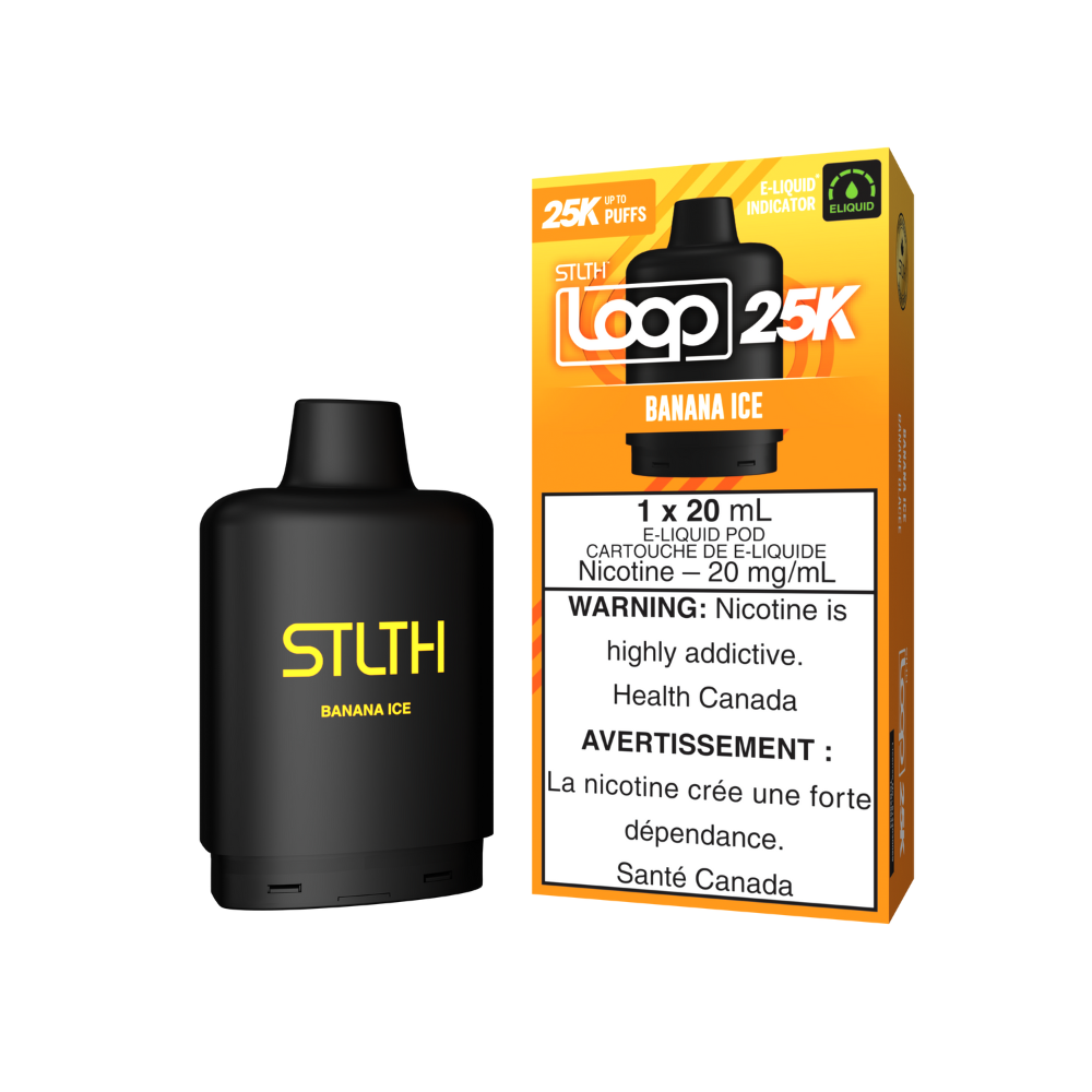 STLTH 25k Loop Pre-filled Vape Pod - Banana Ice | STLTH | Same-day GTA vape delivery
