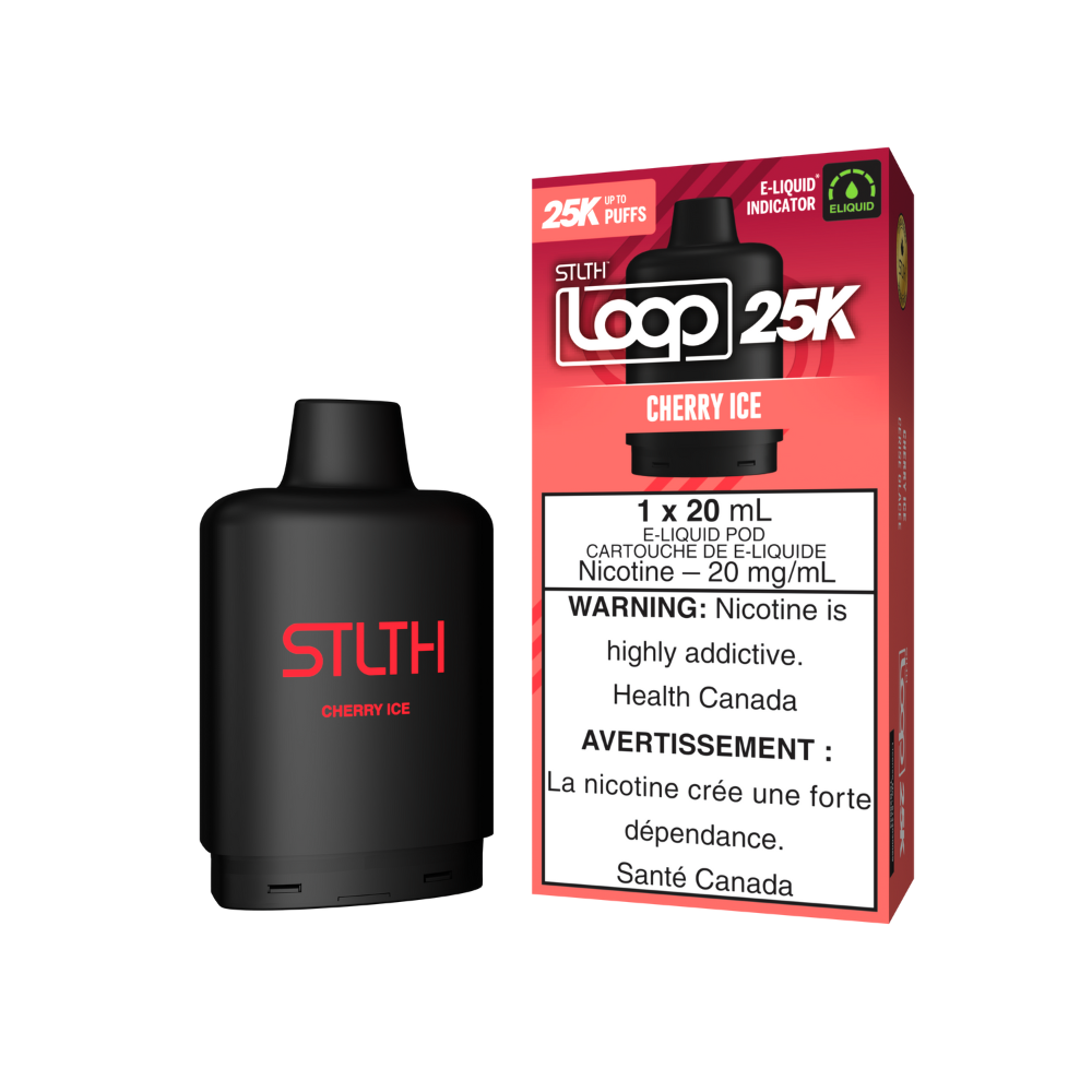 STLTH 25k Loop Pre-filled Vape Pod - Cherry Ice | STLTH | Same-day GTA vape delivery