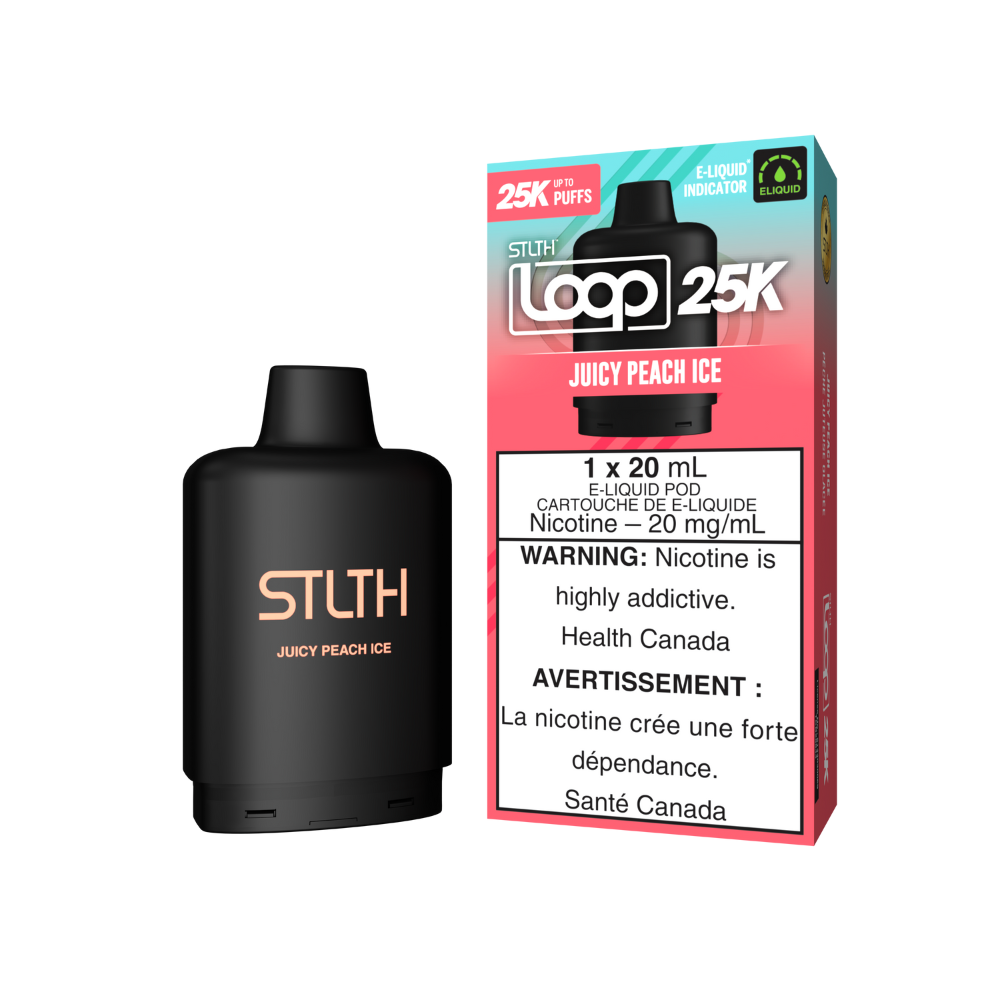 STLTH 25k Loop Pre-filled Vape Pod - Juicy Peach Ice | STLTH | Same-day GTA vape delivery