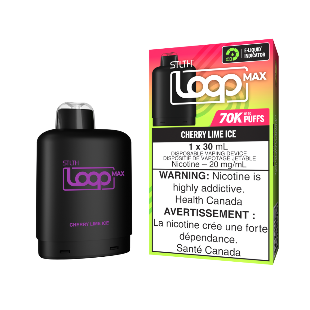STLTH 70k Loop Max Pre-filled Vape Pod - Cherry Lime Ice