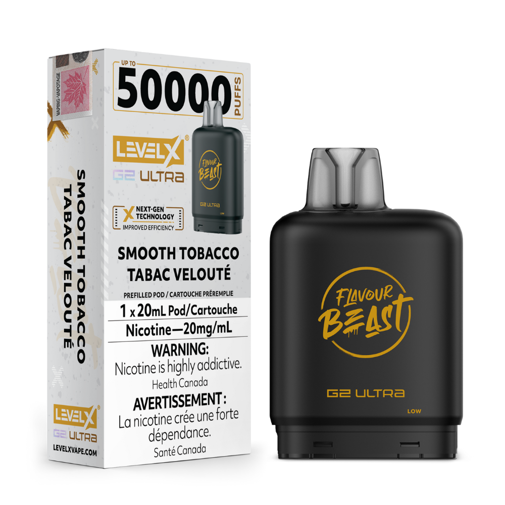 Flavour Beast Level X G2 Ultra - Smooth Tobacco | Level x FB G2 Ultra | Same-day GTA vape delivery
