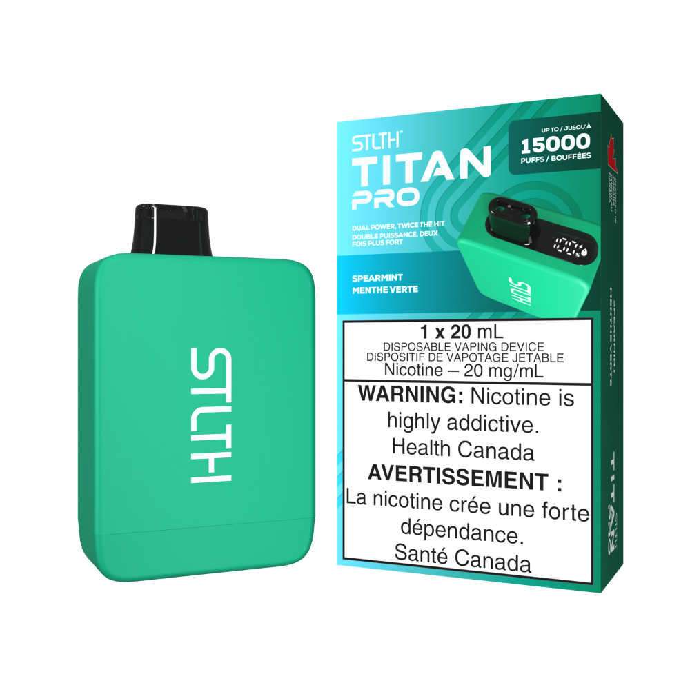 Stlth Titan Pro - Spearmint | STLTH | Same-day GTA vape delivery