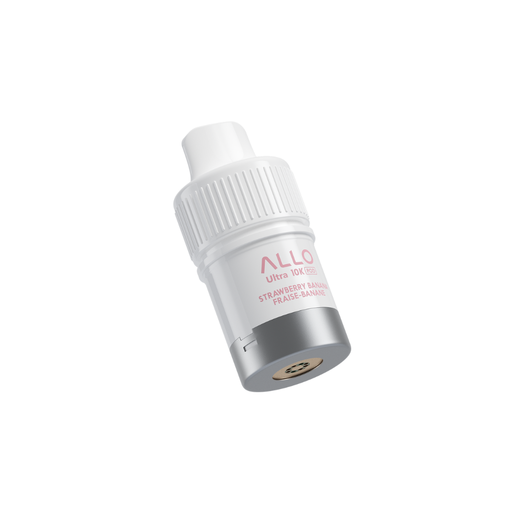 Allo Ultra 10k Hybrid Pre-filled Vape Pod - Strawberry Banana | ALLO | Same-day GTA vape delivery