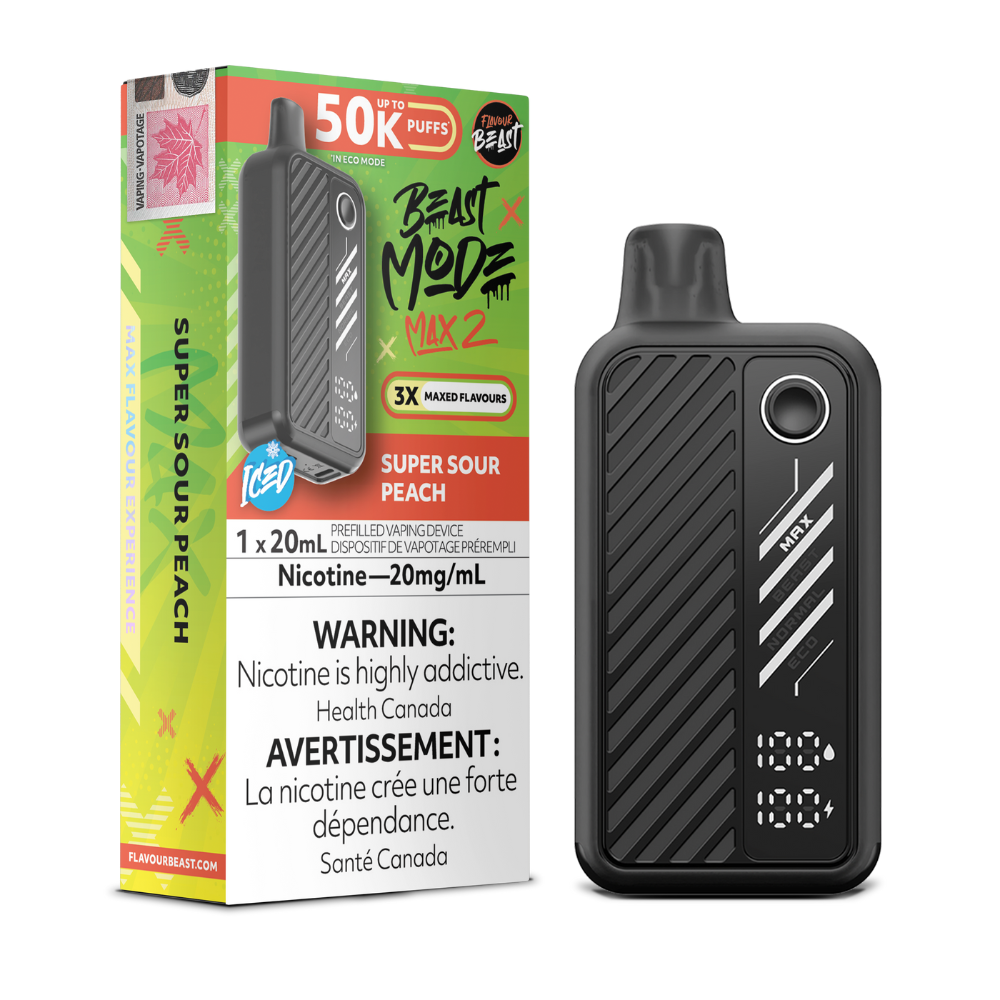 Flavour Beast Beast Mode Max 2 - Super Sour Peach | Flavour Beast | Same-day GTA vape delivery