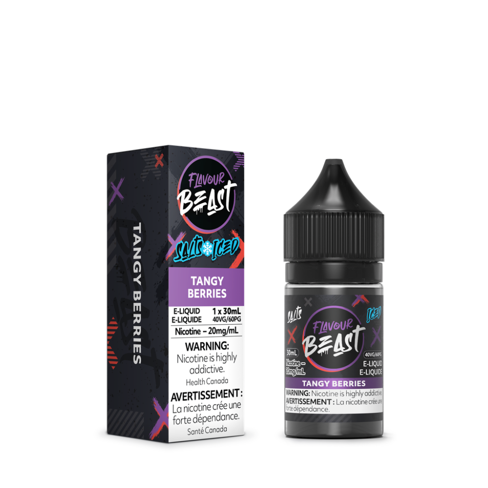 Flavour Beast Salts E-Liquid 30mL 20mg - Tangy Berries Iced