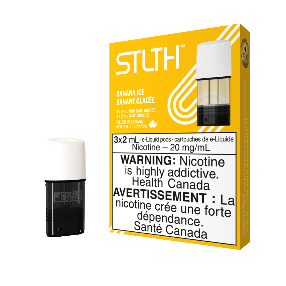 STLTH Banana Iced 3 x 2mL Pods | STLTH | Same-day GTA vape delivery
