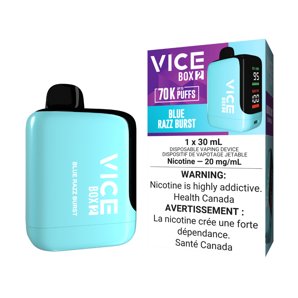 Vice Box 2 Disposable Vape - Blue Razz Burst | VICE | Same-day GTA vape delivery