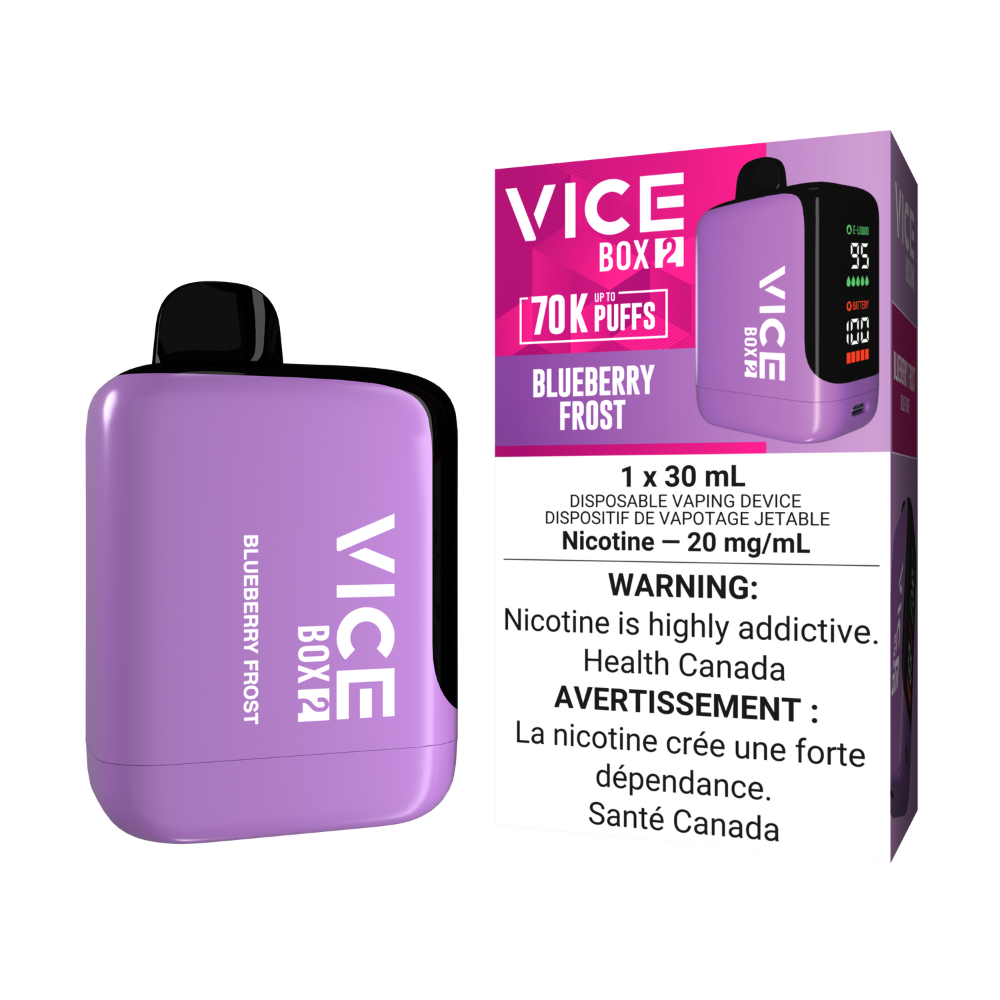 Vice Box 2 Disposable Vape - Blueberry Frost | VICE | Same-day GTA vape delivery