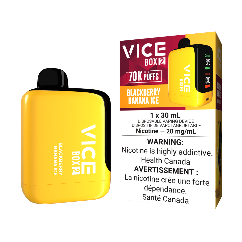 Vice Box 2 Disposable Vape - Blackberry Banana Ice | VICE | Same-day GTA vape delivery