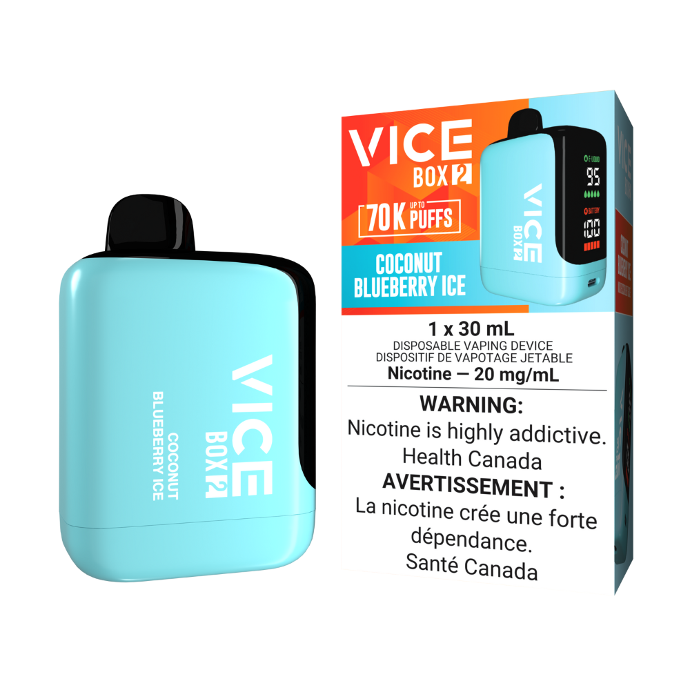 Vice Box 2 Disposable Vape - Coconut Blueberry Ice | VICE | Same-day GTA vape delivery