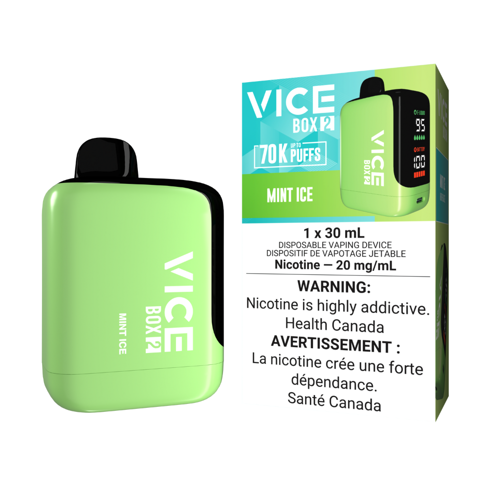 Vice Box 2 Disposable Vape - Mint Ice | VICE | Same-day GTA vape delivery