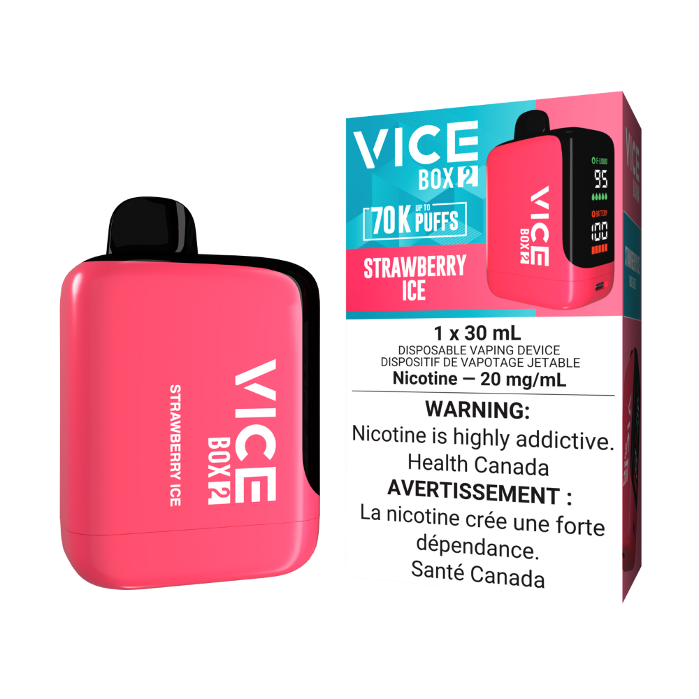 Vice Box 2 Disposable Vape - Strawberry Ice | VICE | Same-day GTA vape delivery
