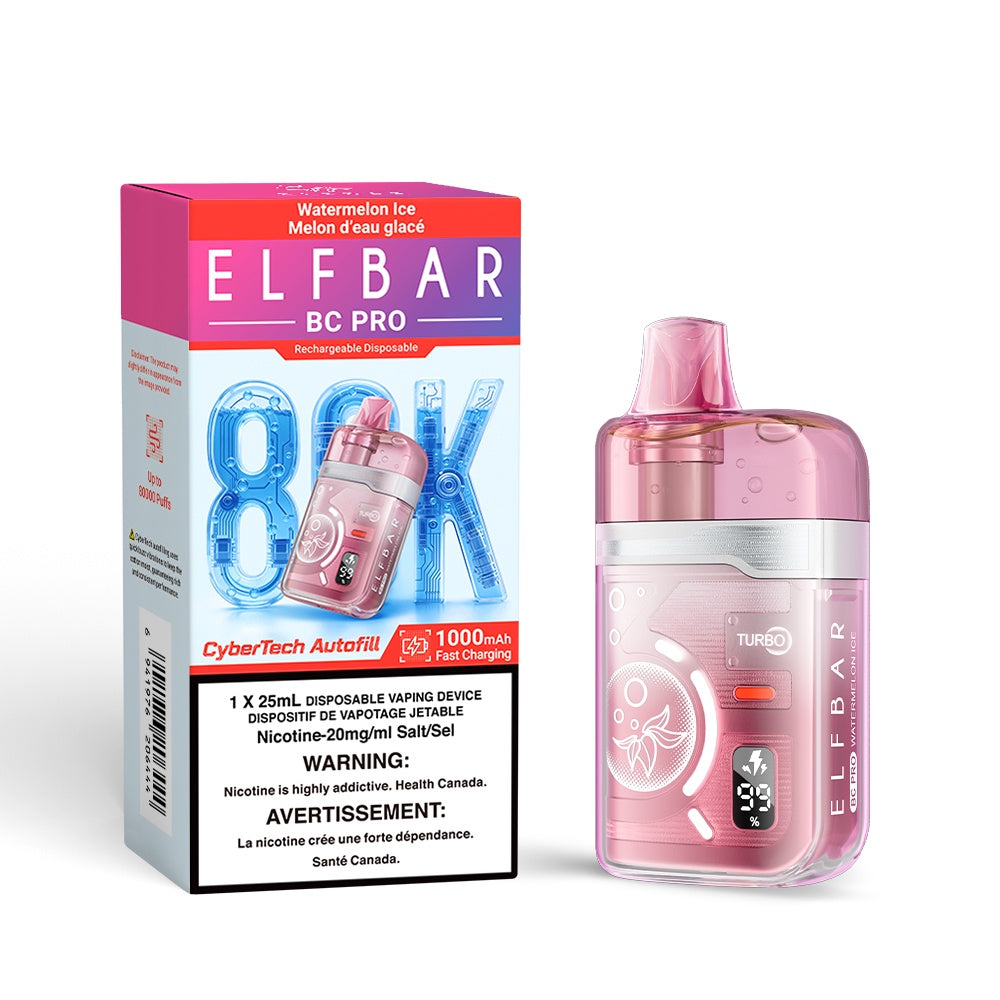 Elf Bar BC Pro 80K Disposable Vape - Watermelon Ice | Elf Bar | Same-day GTA vape delivery
