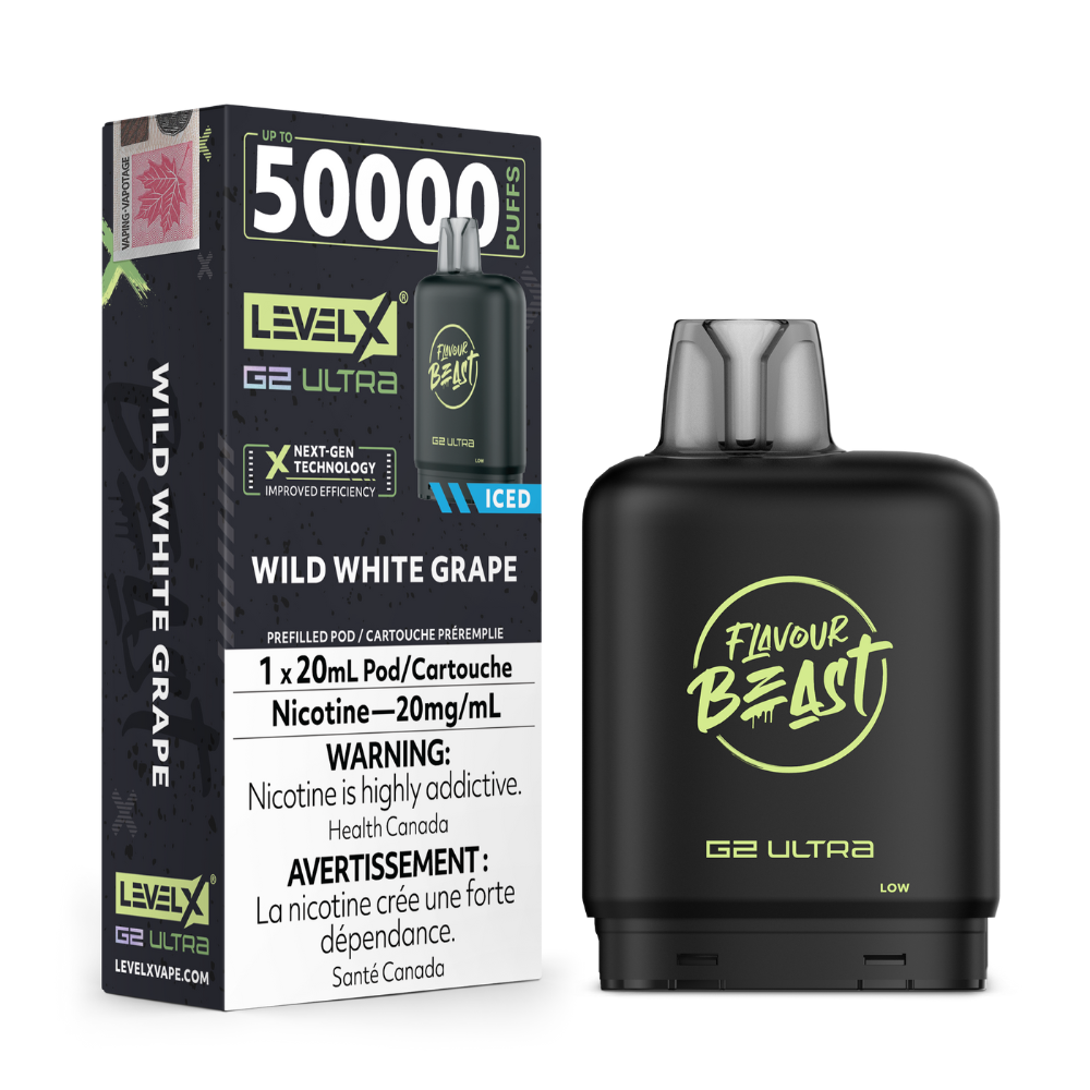 Flavour Beast Level X G2 Ultra - Wild White grape | Level x FB G2 Ultra | Same-day GTA vape delivery