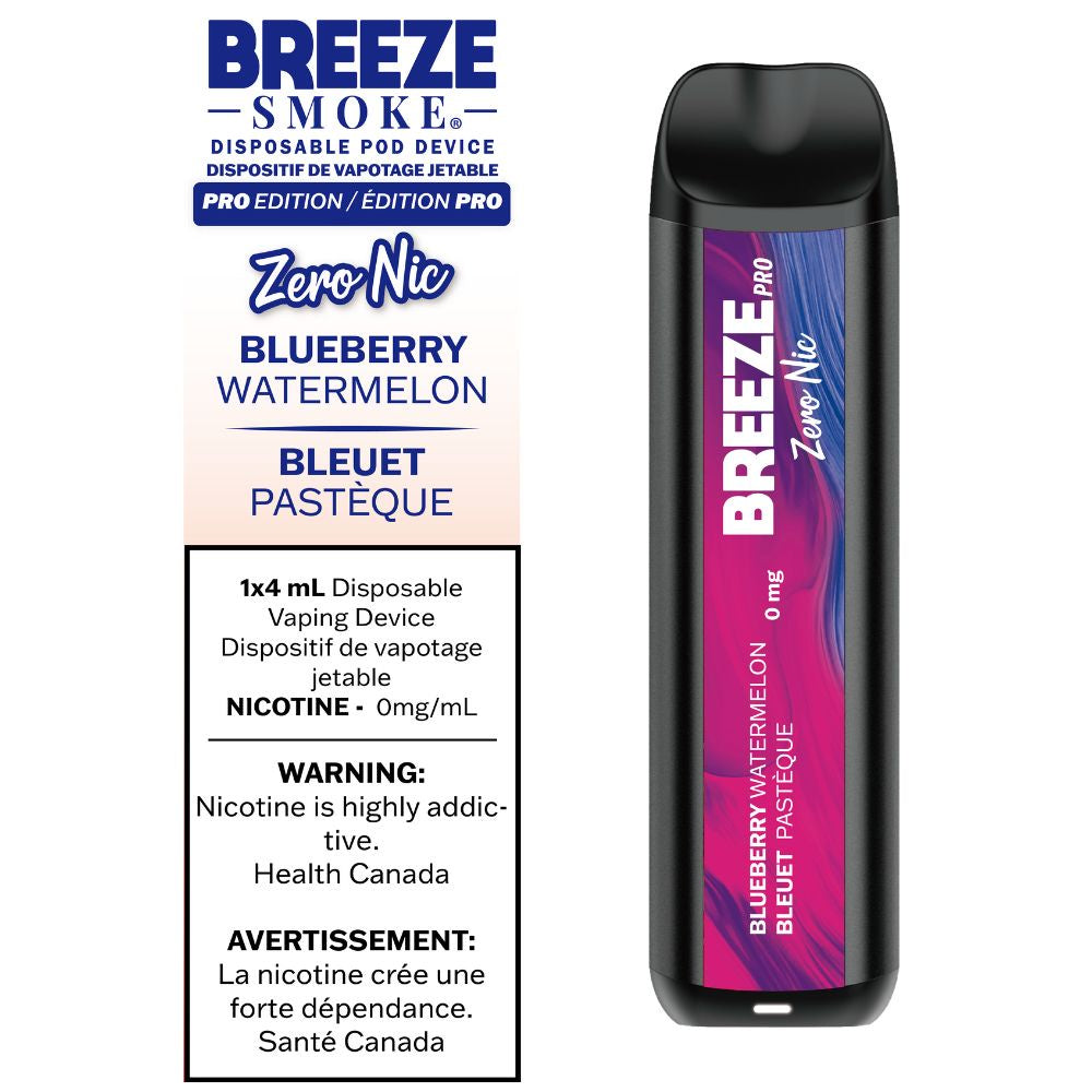 Breeze Pro S50 Zero Nic - Blueberry Watermelon | Breeze | Same-day GTA vape delivery