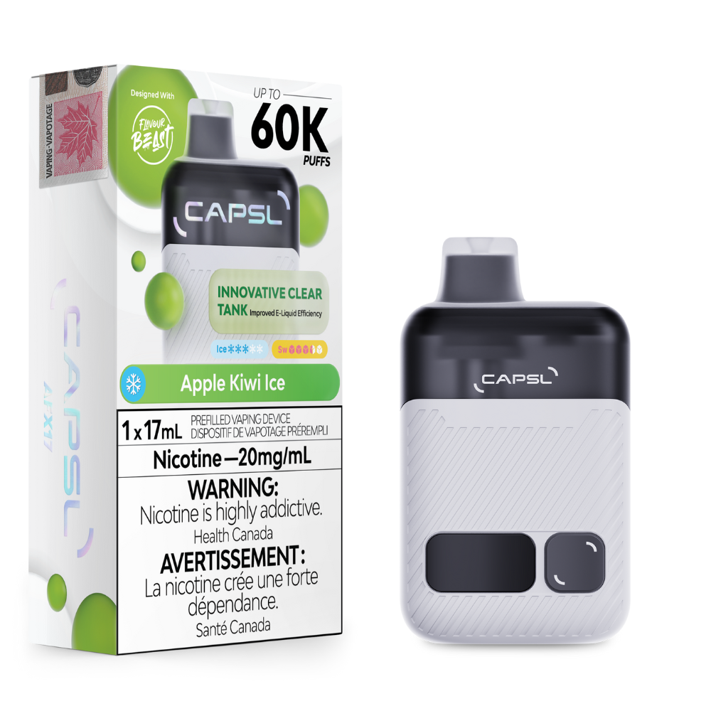 CAPSL 60K By Flavour Beast - Apple Kiwi Ice | CAPSL | Same-day GTA vape delivery