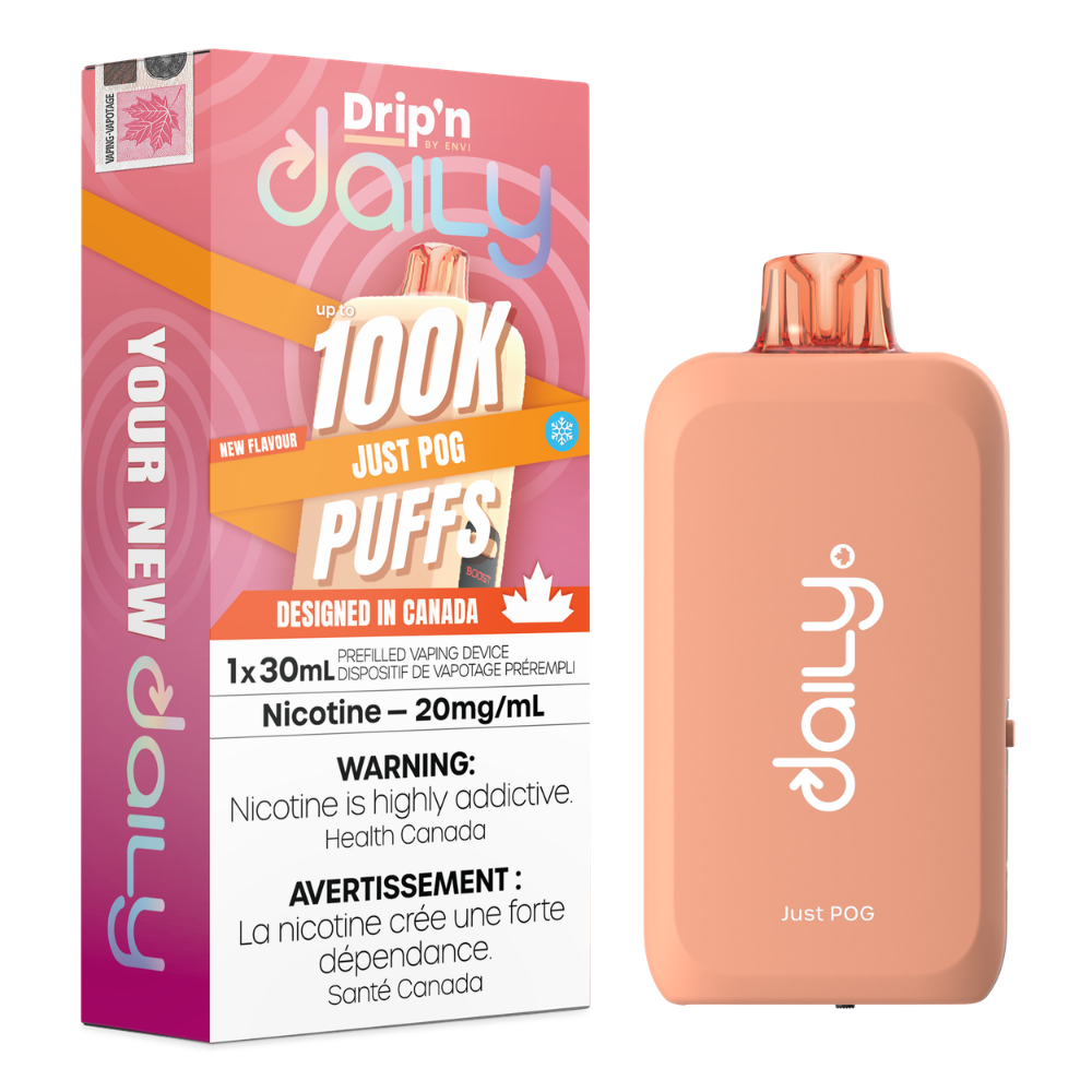 Drip'n Daily  Disposable Vape - 100K Puffs - 30mL - Just POG