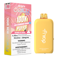 Drip'n Daily  Disposable Vape - 100K Puffs - 30mL - Just Strawberry Banana