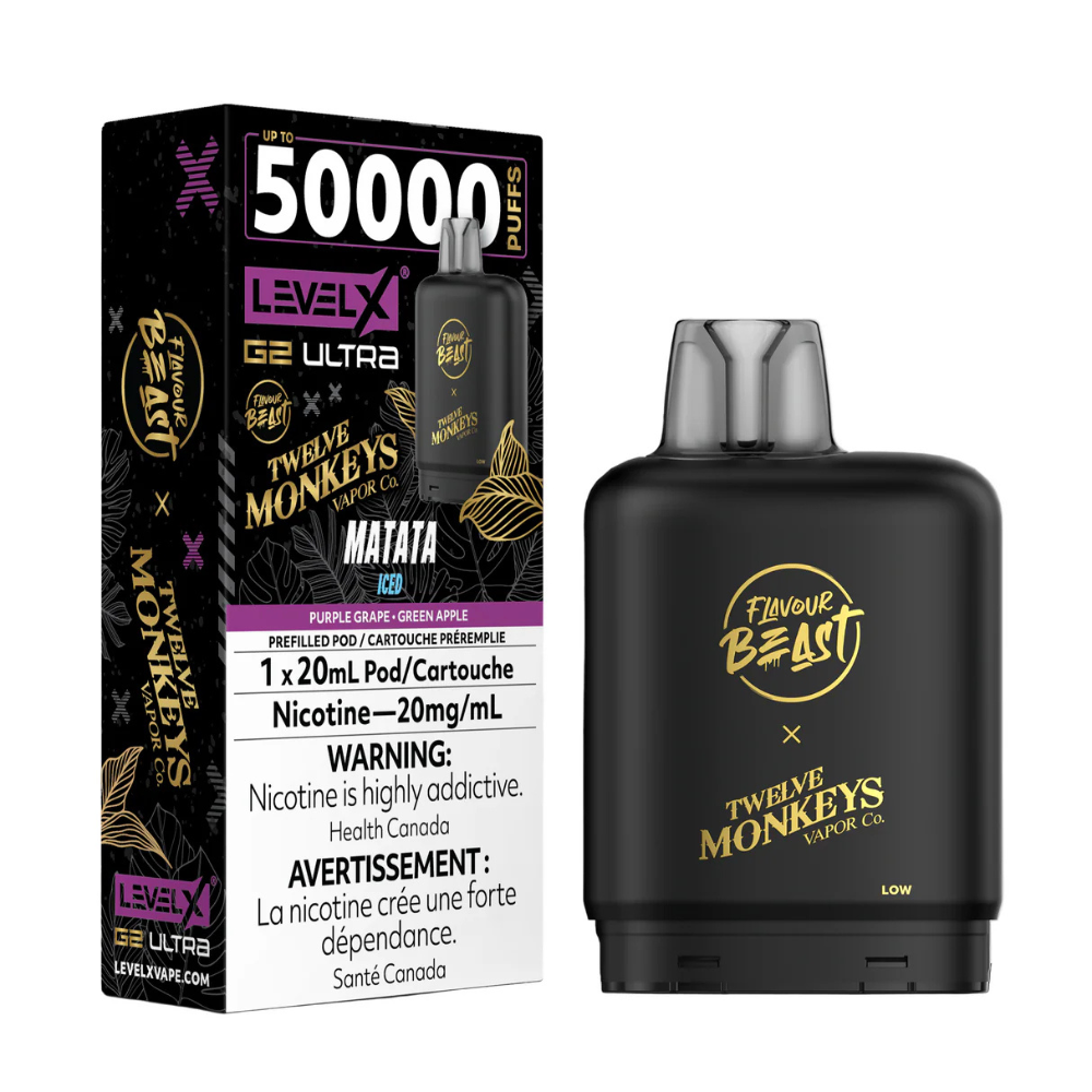 Flavour Beast Level X G2 Ultra X Twelve Monkeys - Matata Iced | Level x FB G2 Ultra | Same-day GTA vape delivery