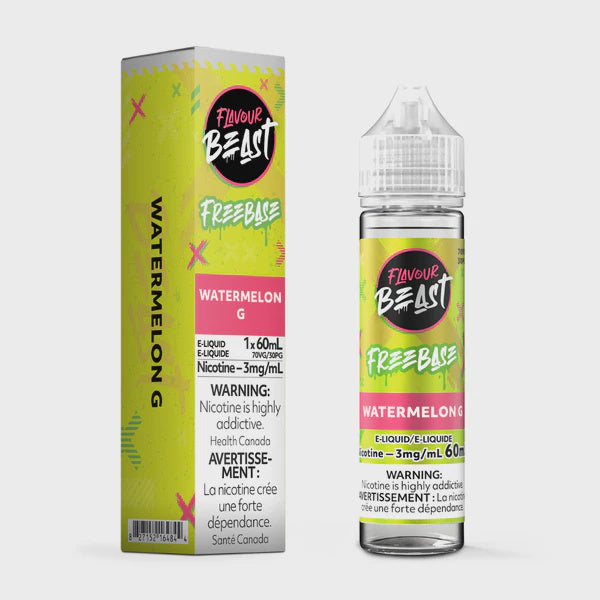 Flavour Beast Freebase E-Liquid 60mL 3mg - Watermelon G | Flavour Beast | Same-day GTA vape delivery