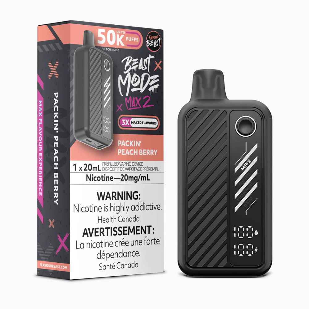Flavour Beast Mode Max 2 - Packin' Peach Berry | Flavour Beast | Same-day GTA vape delivery
