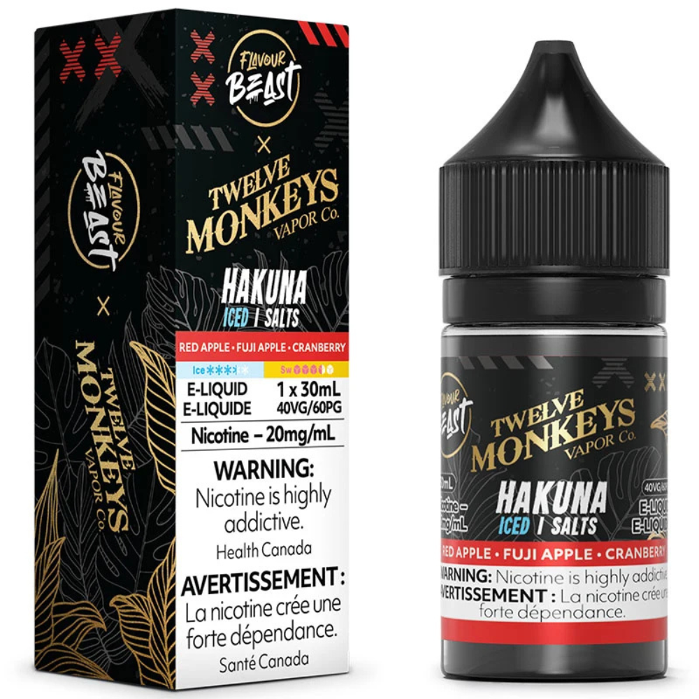 Flavour Beast X Twelve Monkeys Ice Salt Nic E-Liquid | Flavour Beast | Same-day GTA vape delivery