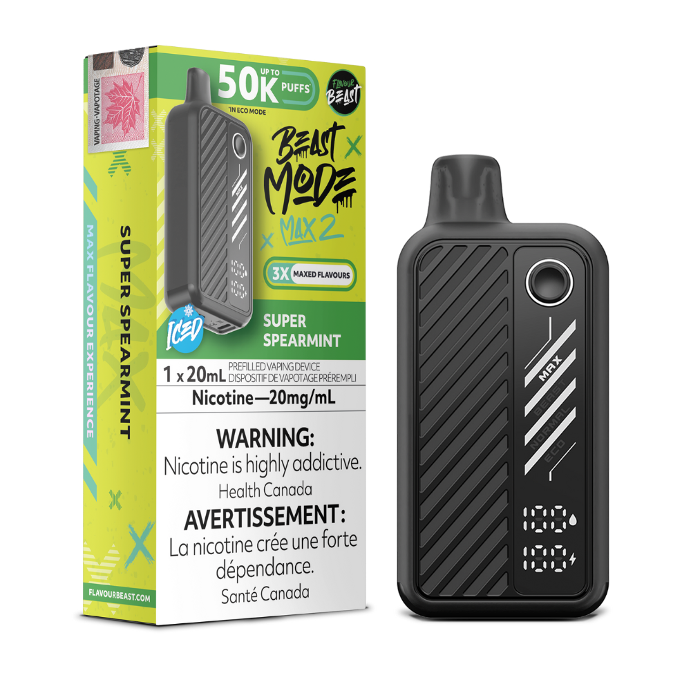 Flavour Beast Mode Max 2 - Super Spearmint Iced | Flavour Beast | Same-day GTA vape delivery