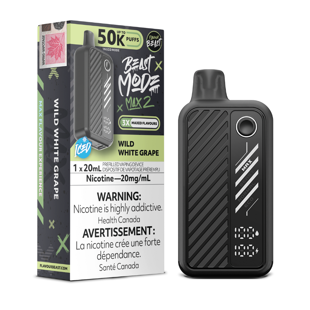 Flavour Beast Mode Max 2 - Wild White Grape Iced | Flavour Beast | Same-day GTA vape delivery