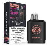 Level X Boost Flavour Beast 20mL Packin' Peach Berry 25000 Puffs 20mg