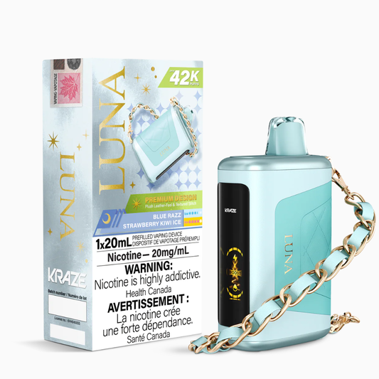 Kraze Luna 42K Puffs – Blue Razz Strawberry Kiwi Ice | Kraze | Same-day GTA vape delivery