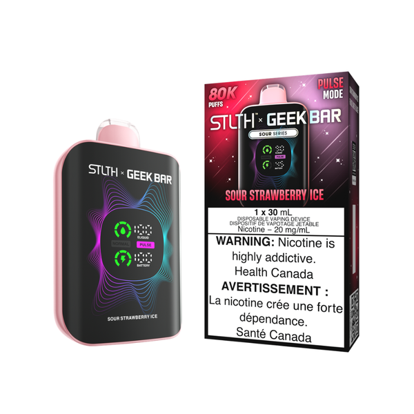 Stlth x Geek Bar 80K Disposable Vape - Sour Strawberry Ice
