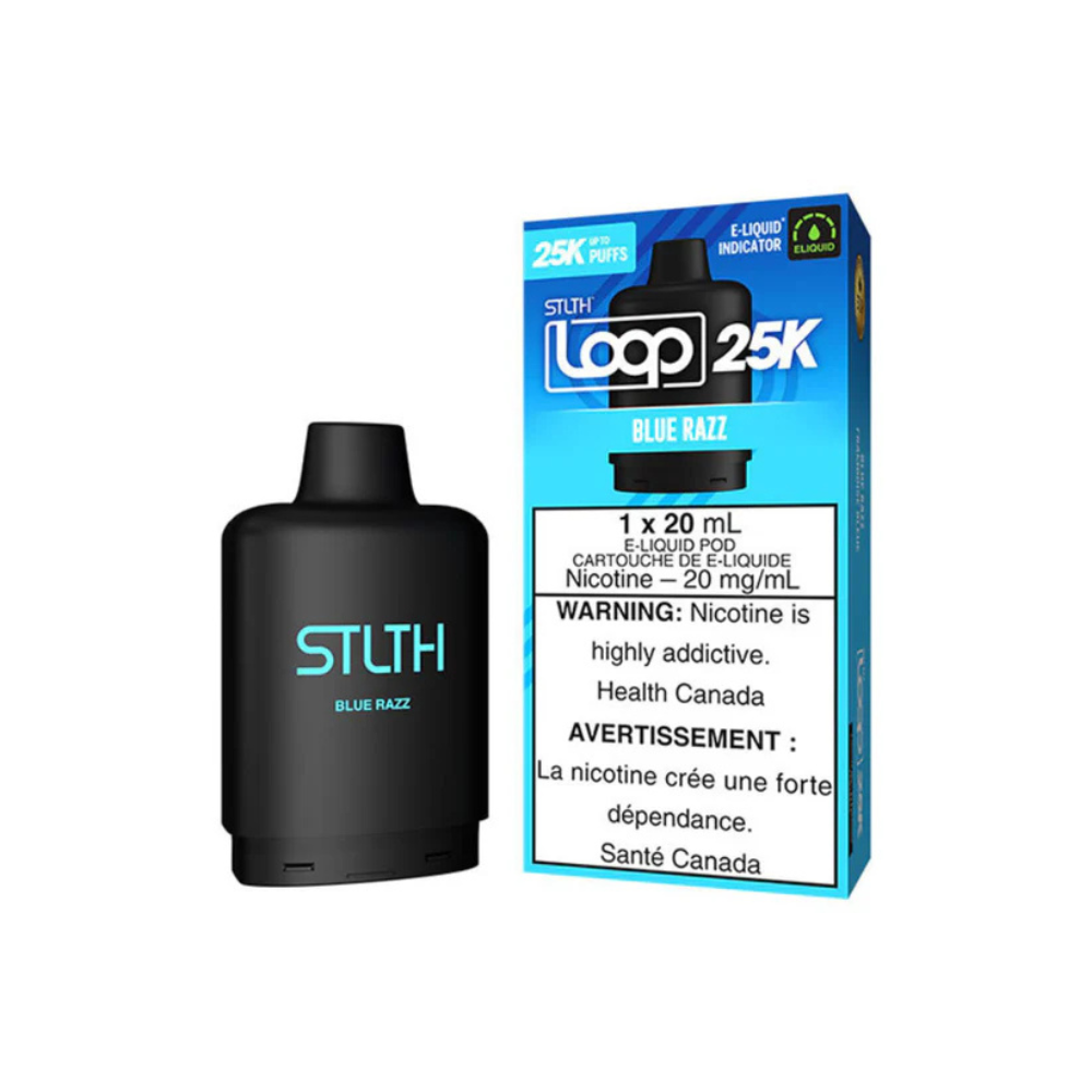 STLTH 25k Loop Pre-filled Vape Pod - Blue Razz | STLTH | Same-day GTA vape delivery