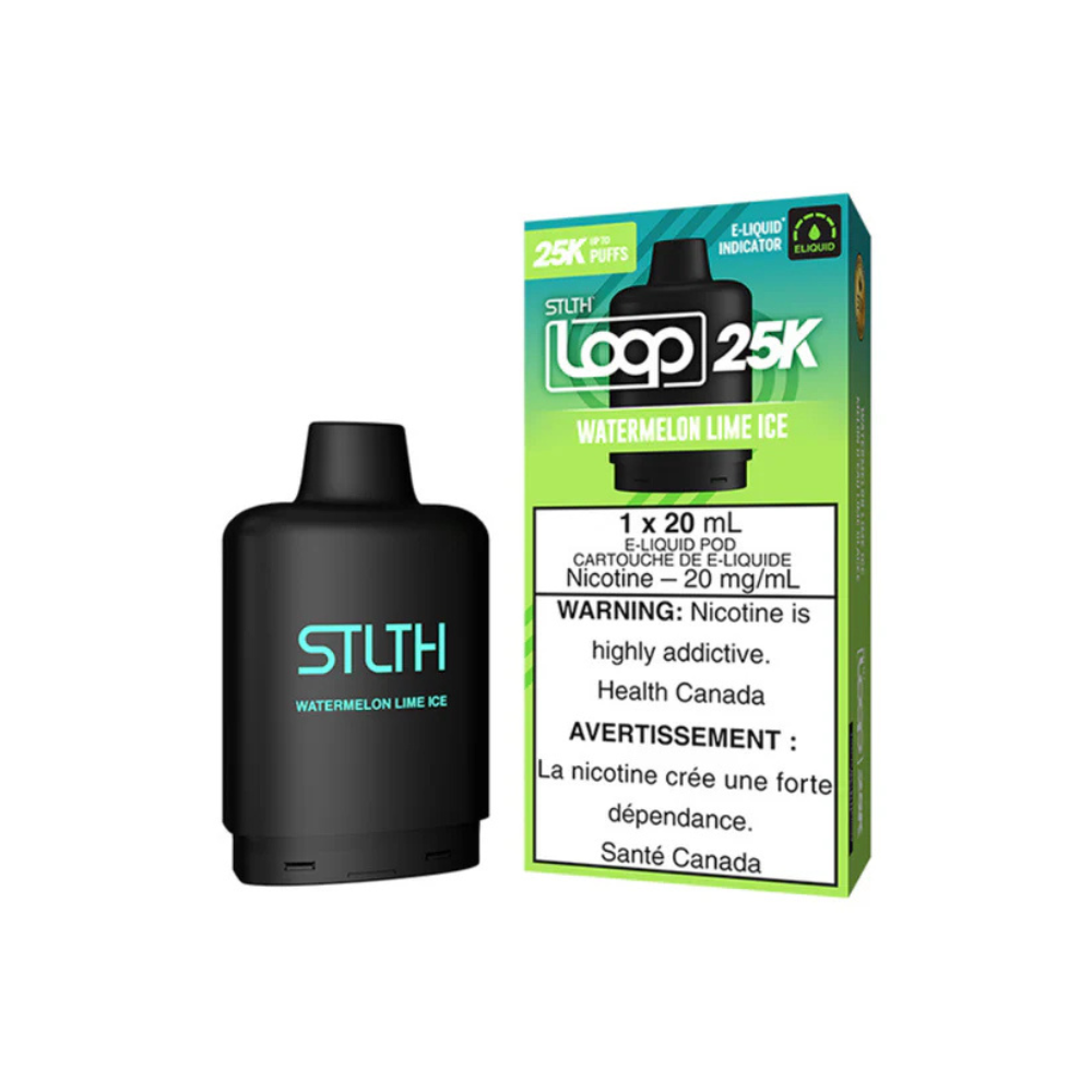 STLTH 25k Loop Pre-filled Vape Pod - Watermelon Lime Ice | STLTH | Same-day GTA vape delivery