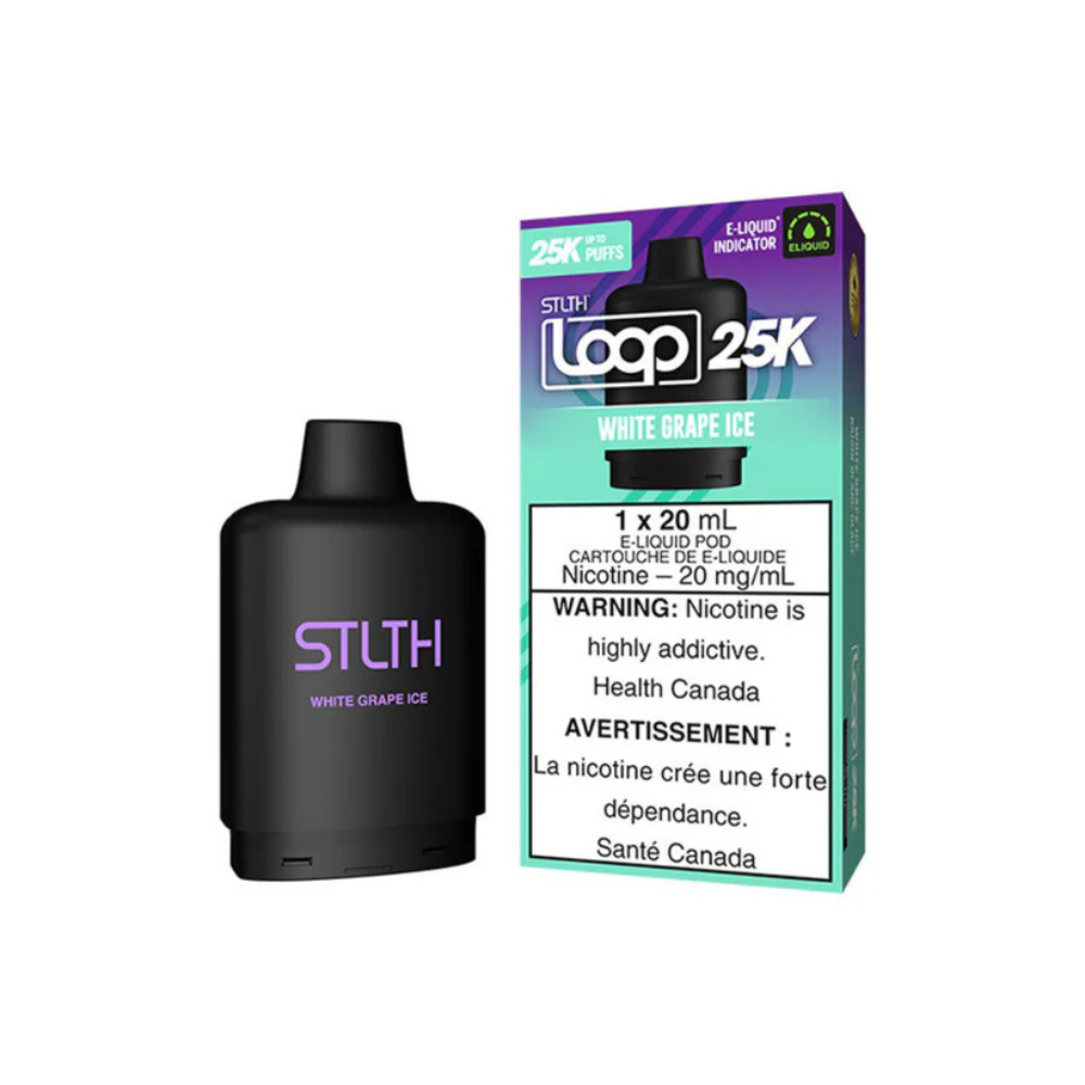 STLTH 25k Loop Pre-filled Vape Pod - White Grape Ice | STLTH | Same-day GTA vape delivery