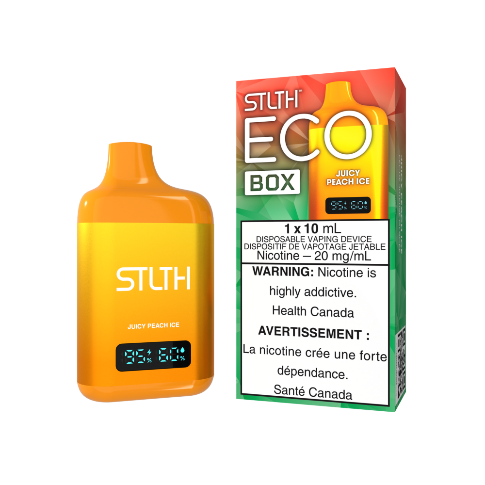 STLTH ECO Box Disposable Vape - Juicy Peach Ice | STLTH | Same-day GTA vape delivery