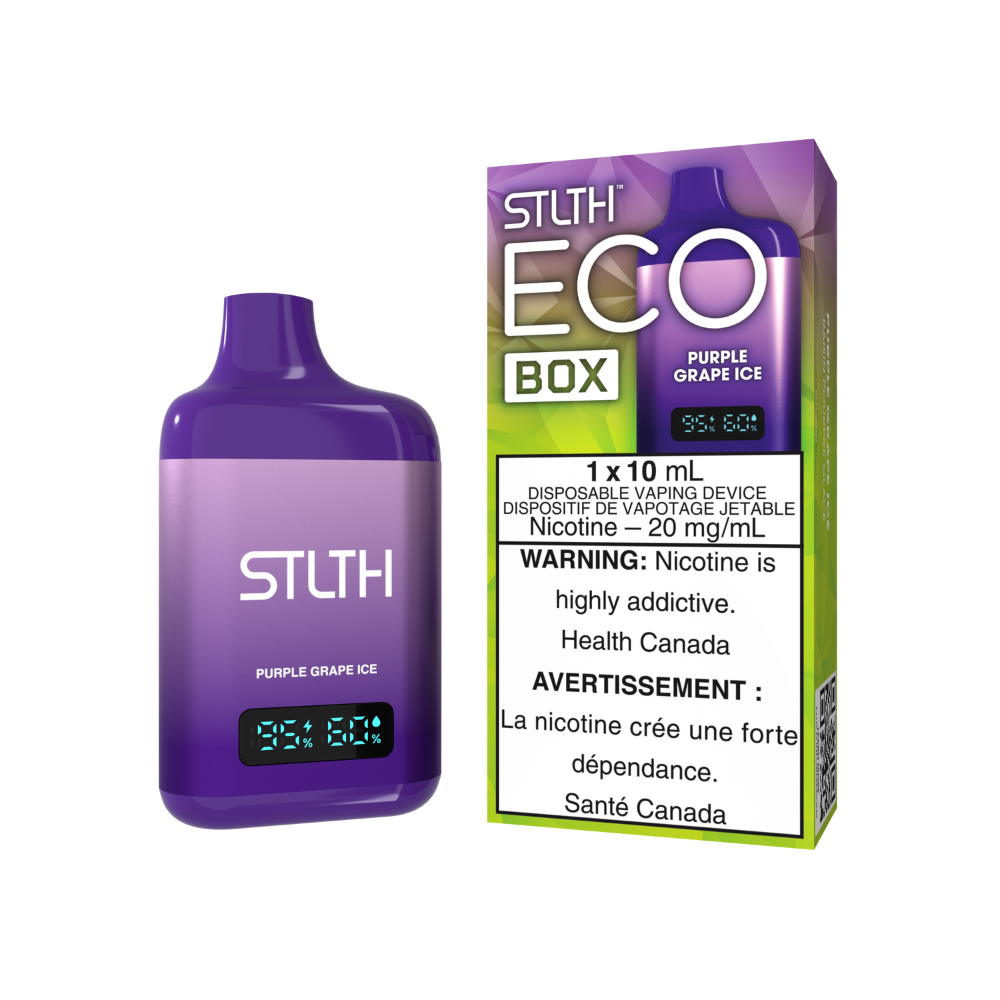 STLTH ECO Box Disposable Vape - Purple Grape Ice | STLTH | Same-day GTA vape delivery