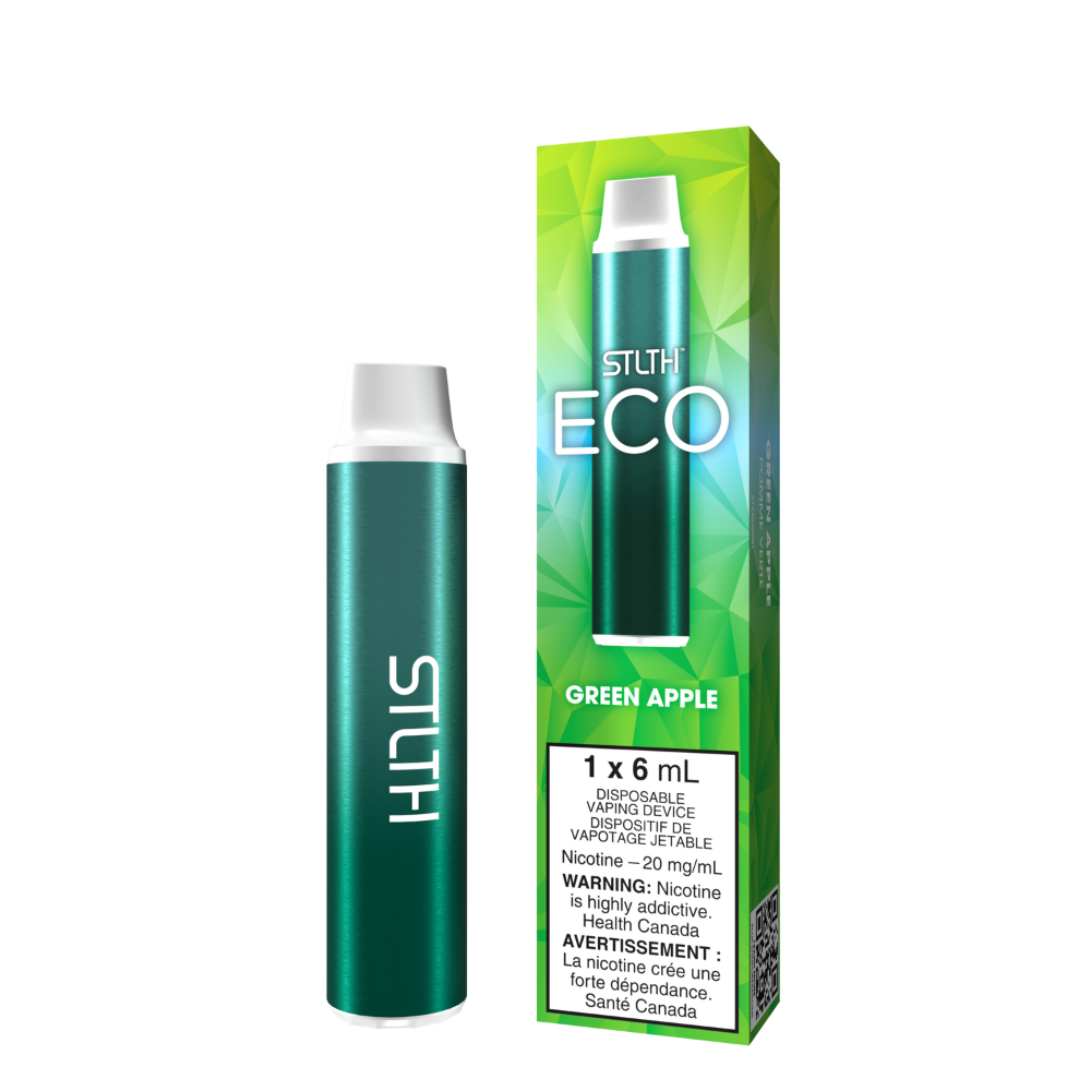 STLTH ECO Disposable Vape - Green Apple | STLTH | Same-day GTA vape delivery