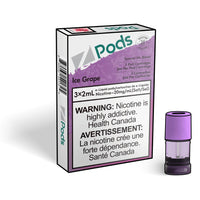 Z PODS Ice Grape 3 x 2mL Pods 400 Puffs